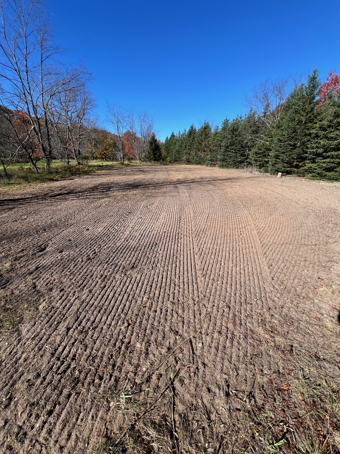 Freshly tilled waystation field ready for seeding
